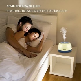 SEEDSEEL 300ML Diffuseur dhuiles essentielles daromathérapie Domestique avec câble USB-C, télécommande, 7 lumières LED à Ch