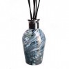 Amelia Art Glass Diffuseur de parfum dôme Turquoise et blanc