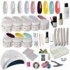 Kit débutant Starter UV Starlight incl.Dispositif combiné UV-LED avec beaucoup daccessoires ongles dart