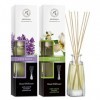 Diffuseur Parfum de Lavande & Jasmin 2х100ml - Diffuseur aux Huile Essentielle - Diffuseur de Parfum Set - Diffuseur darômes