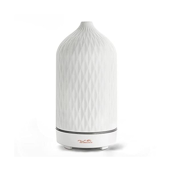 Wanlola Diffuseur dhuiles essentielles, diffuseur en céramique fabriqué à la main, diffuseur daromathérapie avec fonction d