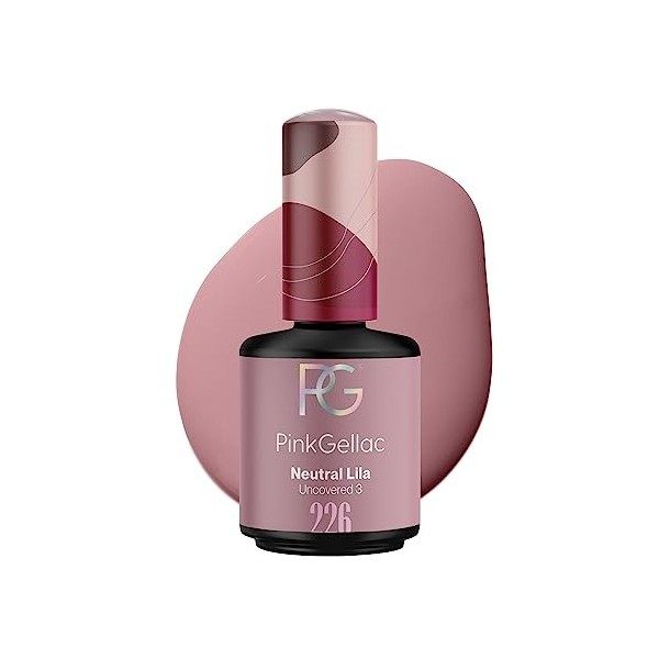 Pink Gellac Vernis Semi-Permanent - Pastel Purple 15 ml - Vernis Semi-Permanent Violet - Vernis Semi-Permanent Professionnel,