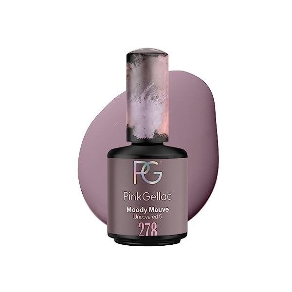 Pink Gellac Vernis Semi-Permanent - Pastel Purple 15 ml - Vernis Semi-Permanent Violet - Vernis Semi-Permanent Professionnel,