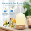 Diffuseur darômes, humidificateur dhuiles essentielles de 100 ml, avec mode brumisation réglable, arrêt automatique sans ea