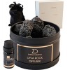 Diffuseur Huiles Essentielles Sans Fils En Pierre De Lave. Diffuseur Parfum Maison Livré Dans Un Coffret Cadeau Avec Parfum D