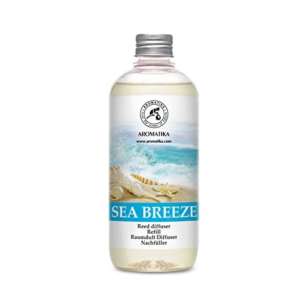 Recharge Diffuseur Roseaux de Brise de Mer 500ml - Reed Diffuser Refill Sea Breeze - Recharge pour Diffuseur darômes - Aroma