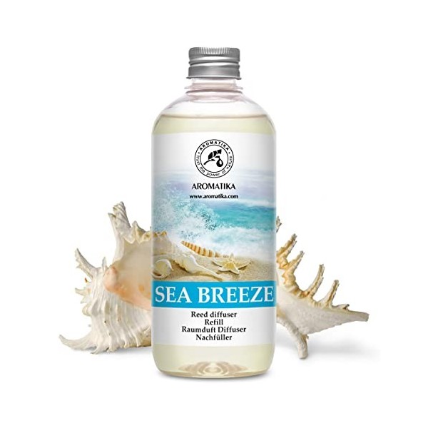 Recharge Diffuseur Roseaux de Brise de Mer 500ml - Reed Diffuser Refill Sea Breeze - Recharge pour Diffuseur darômes - Aroma