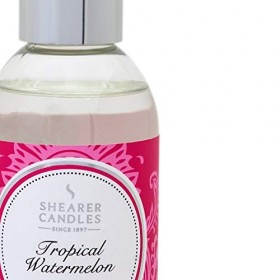 Shearer Candles Bougie parfumée 200&nbsp;ML Tropical Pastèque Recharge pour diffuseur Roseau