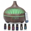 Diffuseur Huiles Essentielles, 550ML Huiles essentielles dair Diffuseur darôme, Diffuseur dArôme avec Télécommande7 Couleu