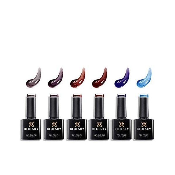Bluesky Lot de vernis à ongles gel UV/gel Kits de manucure