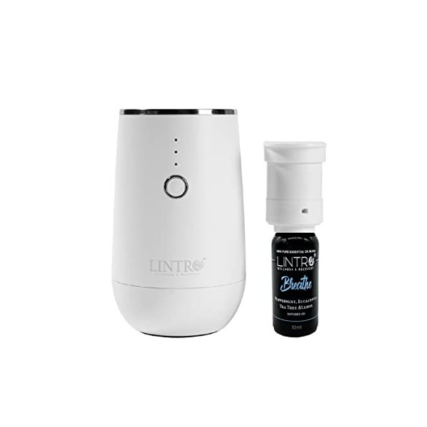 LINTRO - Diffuseur dhuiles essentielles portable sans eau, rechargeable USB Type-C, aromathérapie 100 % pure diffuseur dhui