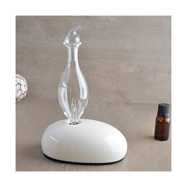 Zen’Arôme Diffuseur par Nébulisation Dan – Diffuseur d’Huiles Essentielles à Froid qui Conserve les Vertus des Huiles pour l’