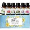 SALKING Floral Huiles Essentielles, 6x10mL 100% Huile Essentielle Bio pour Diffuseurs, Humidificateurs, Massage, Lavande, Ros