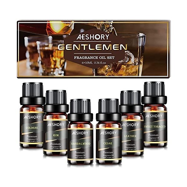 AESHORY 7x10ML, Kit Huiles Essentielles Florales Aromathérapie 100% Pures & Naturelle Bio pour Diffuseurs - Fleurs de Cerisie