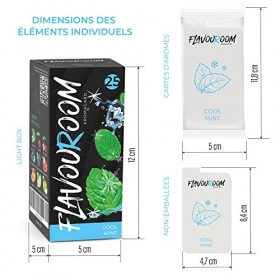 Flavouroom - Premium Set de 25 Cartes Menthe fraîche | Carte menthe pour une saveur inoubliable | avec boîte pour le rangemen