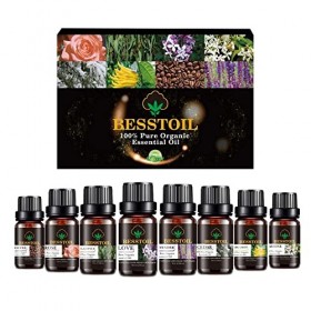 Coffret cadeau dhuiles essentielles florales, huiles parfumées de parfum daromathérapie biologique pure, huiles essentielle
