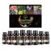 Coffret cadeau dhuiles essentielles florales, huiles parfumées de parfum daromathérapie biologique pure, huiles essentielle