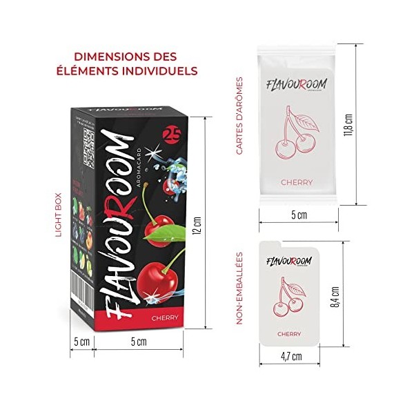 Flavouroom - Premium Set de 25 Cartes cerise