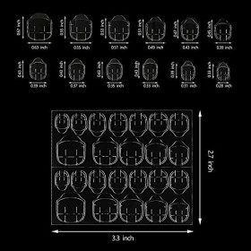 360 Pcs Autocollant DOngle de Colle Double Face,Autocollant dOngle Adhésif Transparent,Nail Glue Jelly Gel Ruban Adhésif, O