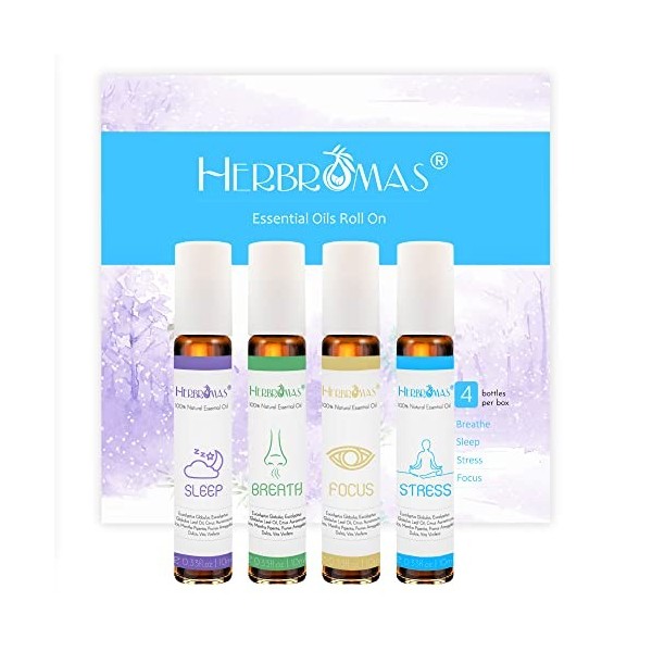 Herbromas - Ensemble Dhuiles Essentielles Aromatiques, Prêt à Lemploi, Mélange Pré - séchées Pour Les Soins de la Peau, Pou