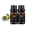 Aromathérapie Vanille Huile Essentielle Set, 100% pure aromathérapie vanille Huiles parfumées Set pour diffuseur, Grade théra