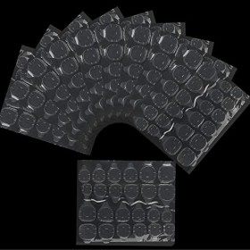 nuoshen 10 Feuilles/240 Pièce Autocollants à Ongles Double Face, Faux Ongles Autocollant Transparent Onglet Adhésif Ongles Im