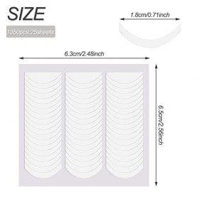 Hanyousheng 1350 Pcs Autocollants Ongles Français, Ongles Français Blanc Auto-Adhésif Conseils dAutocollant, Smile Line Guid