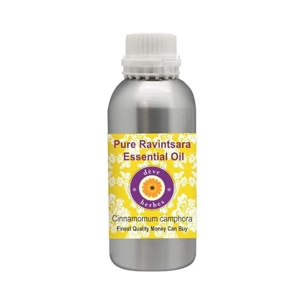 Deve Herbes Huile essentielle de Ravintsara pur Cinnamomum camphora Distillation à la vapeur de qualité thérapeutique natur