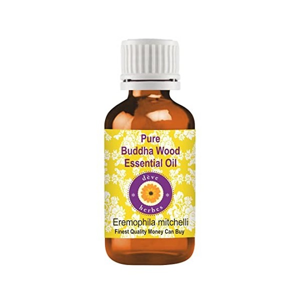 Deve Herbes Huile essentielle de bois de bouddha pur Eremophila mitchelli Naturelle de qualité thérapeutique distillée à la