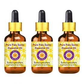 Deve Herbes Huile essentielle de Palo Santo pur Bursera graveolens Naturelle Qualité Thérapeutique Distillée à la Vapeur av
