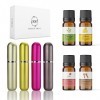 SOS Kit dentraînement olfactif | 100% huiles essentielles | eucalyptus, citron, rose, clou de girofle | entraînement olfacti