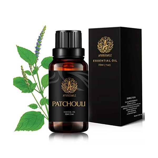 30ml qualité thérapeutique patchouli huile essentielle pour diffuseur, 100% pur patchouli huile essentielle pour humidificate