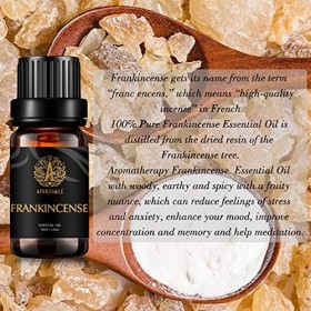 Aromathérapie huiles essentielles encens Set, 100% huiles essentielles pures encens Set parfum pour diffuseur, 3 * 10ml théra