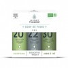 Coffret 3 Huiles essentielles biologiques – Coup de froid – kit Spécial Hiver – Tea Tree arbre à thé Eucalyptus radié Ravin