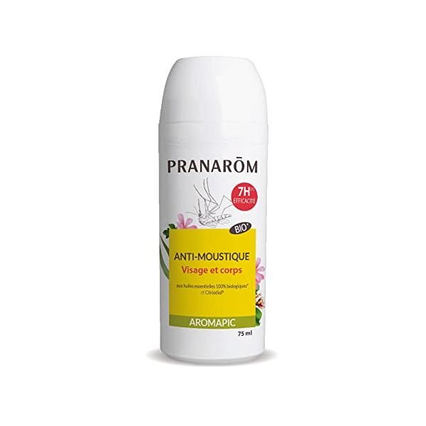 Pranarôm Roller Après-Piqures Bio Gel Apaisant aux Huiles Essentielles Pures et Naturelles Format Pratique Aromapic 15 ml