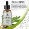 Kanzy Huile Essentielle Tea Tree Bio 60ml Naturelle Vegan Huile Arbre à Thé pour le Visage, Ongles et les Soins de la peau Hu