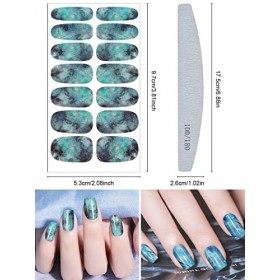 EBANKU 12 Feuilles Autocollants pour Nail Art, Autocollants pour Ongle Marbre Nail Sticker Auto-adhésif Vernis à Ongles, Nail