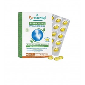 Puressentiel – Respiratoire–Complément Alimentaire–Dégager Les Bronches, Apaiser La Gorge & Assainir les Voies Respiratoires 