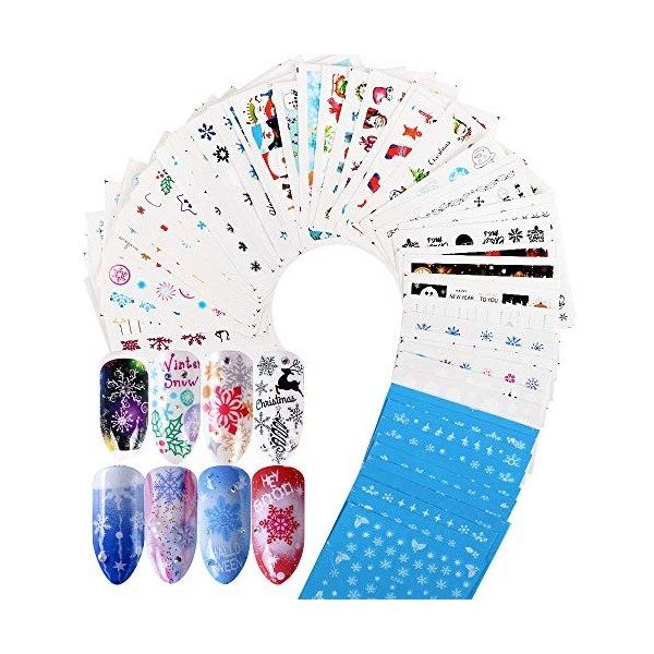 69 Différents Styles Stickers Ongle Autocollants de Transfert à Eau Auto-Adhésives 3D conçoivent Fleurs Animals Feuilles Auto