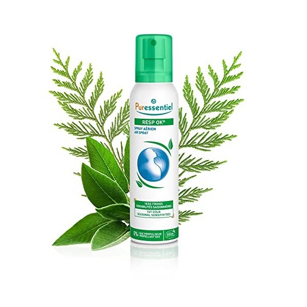 Puressentiel - Resp OK - Spray Aérien aux 19 Huiles Essentielles - Aide à respirer plus librement - Formule 100% dorigine na