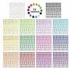 2300+ PCS Strass Visage Autocollants, 14 Feuilles Autocollants Multicolores en Paillettes Strass Autocollant pour Nail Corps 