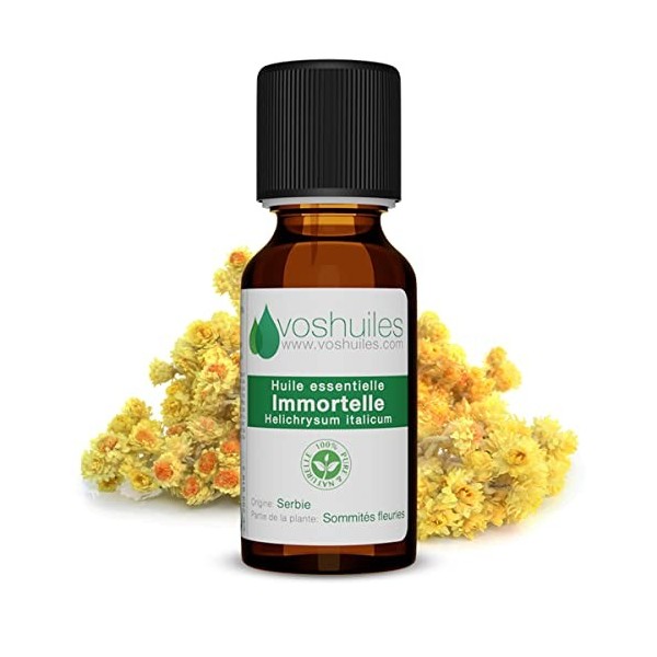 Huile Essentielle dHèlichryse Italienne Immortelle - 100% Pure et Naturelle - HEBBD et ECOCERT - à Diluer dans une Huile Vég