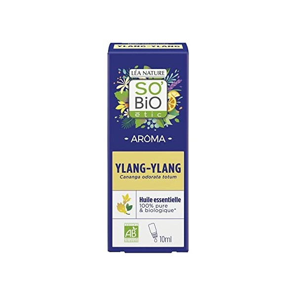 SOBiO étic - Huile essentielle Ylang-ylang Bio - Aroma - Flacon de 10 ml