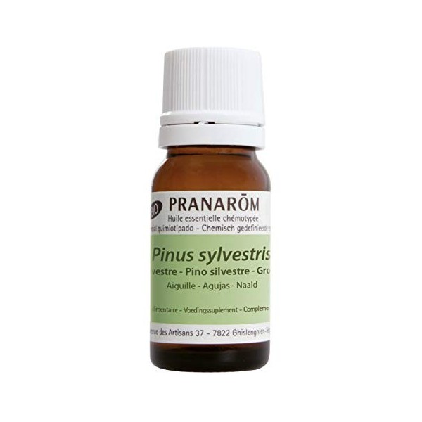 Pranarôm Huile Essentielle Pin Sylvestre Bio Pinus sylvestris Aiguille HECT 10 ml