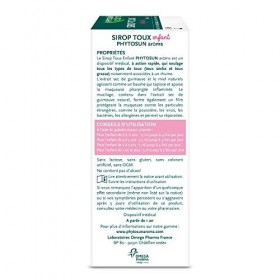 Phytosun Arôms – Sirop Toux Sèche & Grasse Enfant – Naturel* – Action Rapide : Soulage tous les types de Toux** – 1x 120&nbsp;ml