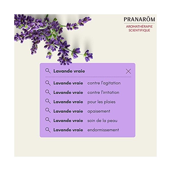 PRANARÔM - Perles De Lavande Vraie - Mini-Capsules Bio Prédosées À L’Huile Essentielle - Sommeil & Équilibre Émotionnel - 100