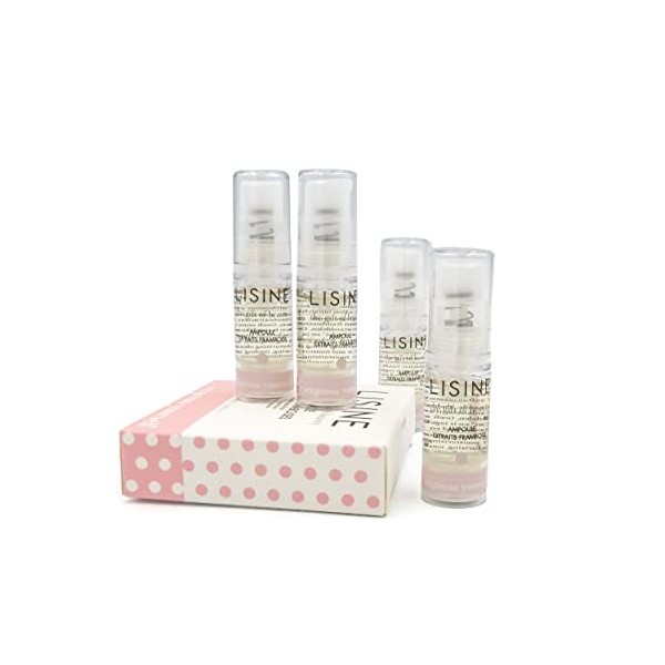 Ampoules Coup dÉclat 4 x 5 ml - Peau Lisse et Éclatante Effet Immédiat - Soin Visage Tout Type de Peau - avec Extrait de Fra