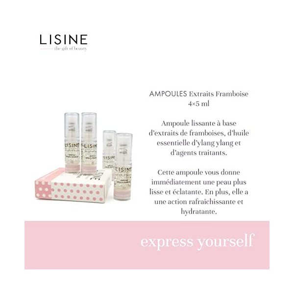 Ampoules Coup dÉclat 4 x 5 ml - Peau Lisse et Éclatante Effet Immédiat - Soin Visage Tout Type de Peau - avec Extrait de Fra