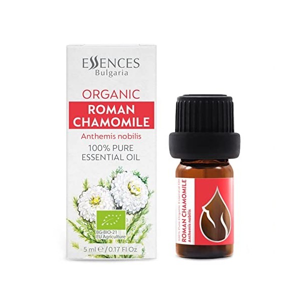 Coffret Huiles Essentielles Bio "Relaxant" | Lavande 10 ml + Camomille 5 ml + Achillée Millefeuille 5 ml | 100% Pur et Huile...