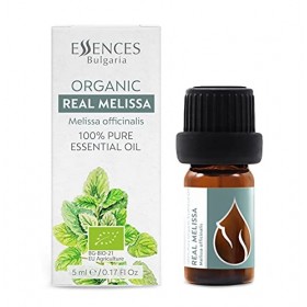 Essences Bulgaria Huile Essentielle de Mélisse officinale Bio 10ml | Mélissa officinalis | 100% Pur et Naturel | Non Dilué | 